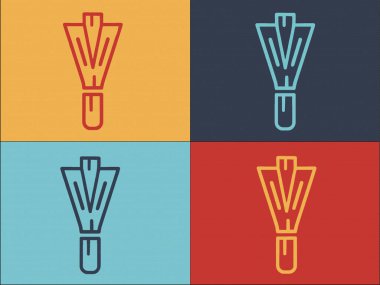 Mutfak Chives Logo Şablonu, Basit Düz Mutfak Simgesi, Chives, Organik