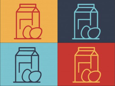 Süt Proteini Logo Şablonu, Protein, Diyet, Süt Ürünleri Basit Düz Simgesi