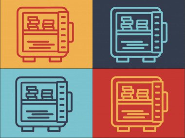 Mevduat Odası Açık Para Logosu Şablonu, Açık Daire Simgesi, Para, Güvenlik