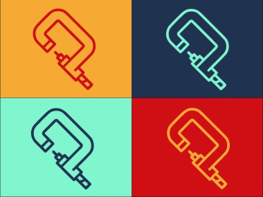 Çapı Mikrometre Logo Şablonu, Çapı, mikrometre, endüstriyel