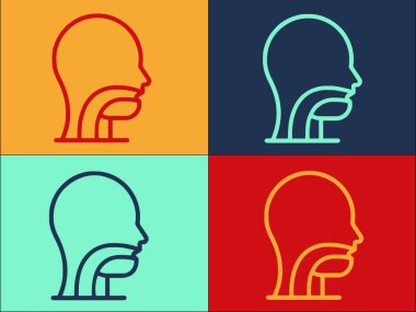 Sindirim Esofag Logo Şablonu, Basit Düz Özofagus Simgesi, Akasya, Gastrointestinal