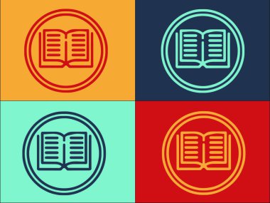 Dijital Kitap Okuyucu Logo Şablonu, Dijital Düz Simge, teknoloji, kitap