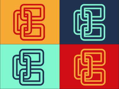 Dijital zincir logo şablonu, Dijital, arkaplan, zincir basit düz simgesi