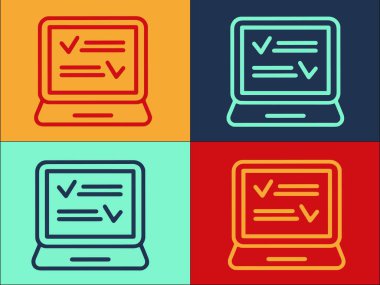 Dijital Ders Logosu Şablonu, Basit Düz Eğitim Simgesi, Ders, Sınıf