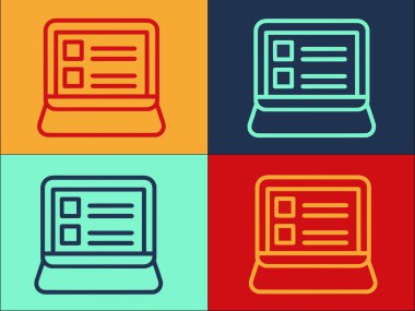 Dijital Öğrenme Logosu Şablonu, İnternet, dijital ve eğitimin Basit Düz Simgesi