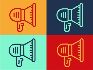 Dijital Medya Pazarlama Logosu Şablonu, Basit Düz Pazarlama Simgesi, Sosyal, İletişim