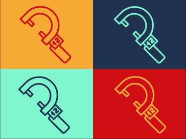 Dijital Mikrometre Makine Logosu Şablonu, Mikrometrenin Basit Düz Simgesi, doğruluk, teknoloji