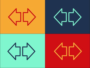 Yön Arrow Kontrol Paneli Logo Şablonu, Yön, ok ve gösterge paneli Basit Düz Simgesi