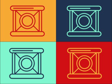 Köpek Çeviklik Çemberi Logo Şablonu, Köpeğin Basit Düz Simgesi, Çeviklik, Çember