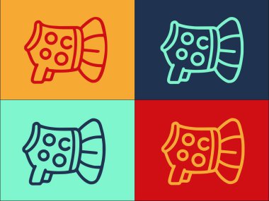 Köpek Kumaşı Logo Şablonu, Basit Düz Hayvan Simgesi, köpek, moda