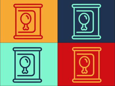 Köpek Konserveleri Logo Şablonu, Evcil hayvan, köpek, izole edilmiş