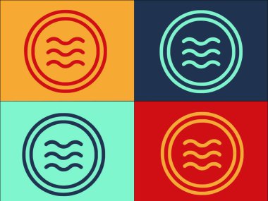 Soya sosu şablonu, sade soya ikonu, yemek, sos.