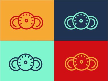 Araç Kontrol Paneli Logo Şablonu, Basit Düz Taşıma Simgesi, Araç, Araba