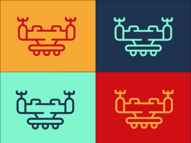 Drone Teknoloji Logo Şablonu, Basit Düz Teknoloji Simgesi, İHA, Hava Aracı