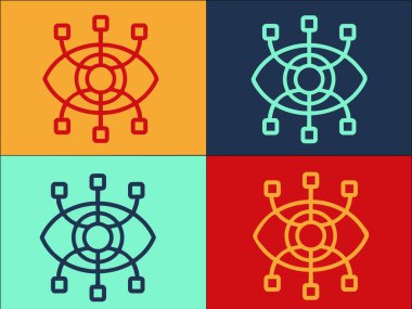 Drone Vizyon Logo Şablonu, Basit Düz Görüntü Simgesi, İHA, Teknoloji