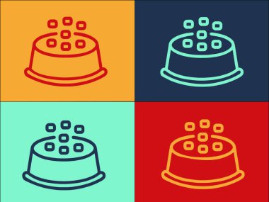 Kuru Besin Logo Şablonu, Basit Düz Hayvan Simgesi, Hayvan, Yiyecek