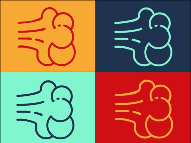 Toza Alerji Logosu Şablonu, Basit Düz Alerji Simgesi, Toz, Alerji