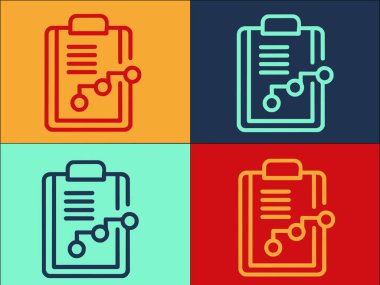 Ekonomi Raporu Logo Şablonu, Ekonominin Basit Düz Simgesi, Finans, İş