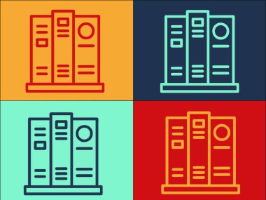 Eğitim Dizini Logo Şablonu, Eğitimin Basit Düz Simgesi, İş yeri, Dizin