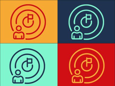 Eğitim Yolu Logo Şablonu, Eğitimin Basit Düz Simgesi, konsept, yol