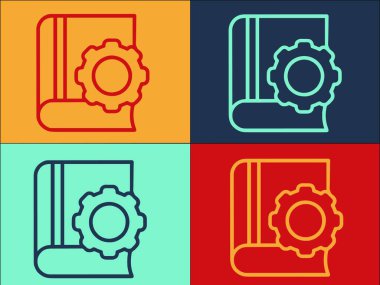 Eğitim Kursları Logo Şablonu, Basit Düz Eğitim Simgesi, Teknoloji, İnternet