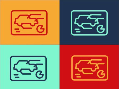 Elektrik Özerk Otomobil Logosu Şablonu, Teknolojinin Basit Düz Simgesi, Otonom, Araç