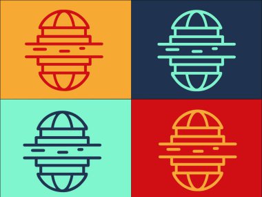 Elektronik Pompa Logo Şablonu, Basit Düz Ekipman Simgesi, Pompa, Güç