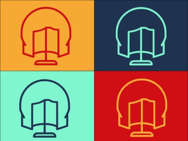 Zarif Peruk Logo Şablonu, Basit Düz Kadın Simgesi, saç, peruk