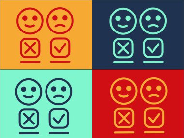Emoji Logo Şablonu Sevmemenin Basit Düz Simgesi, emoji, simge