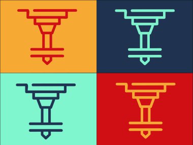 Mühendislik Değirmen Logo Şablonu Mühendislik, Fabrika, Makine Basit Düz Simgesi