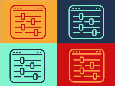 Eşitleştirici Logo Şablonu, Basit Düz Eşitlik Simgesi, Kadın, Konsept