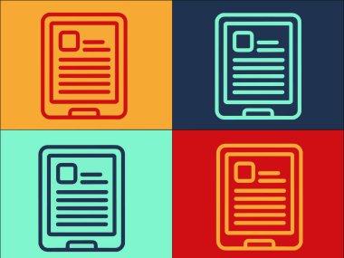 Okuyucu Logo Şablonu, Basit Düz Okuyucu Simgesi, Kitap, Kitap