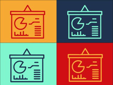 Ergonomik Rapor Logo Şablonu, Basit Düz Rapor Simgesi, İş, Ofis