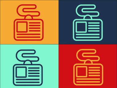 Olay Rozeti Logo Şablonu, Basit Düz Kart Simgesi, Rozet, Olay