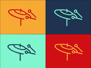 Olay Davul Logosu Şablonu, Olayların Basit Düz Simgesi, Davul, İnsanlar