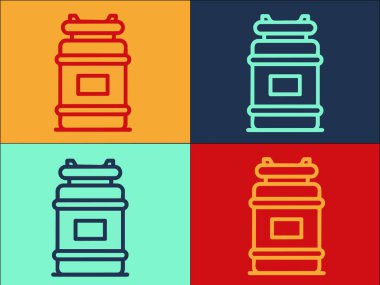 Çiftlik Sütü Kutusu Logo Şablonu, Basit Düz Süt Simgesi, Çiftlik, Kutu