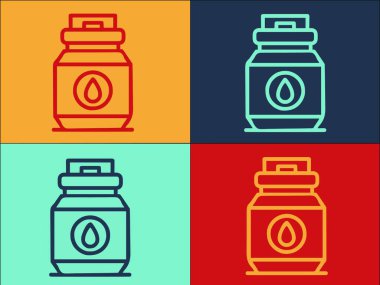 Çiftlik Sütü Kutusu Logo Şablonu, Çiftliğin Basit Düz Simgesi, Süt, Kutu