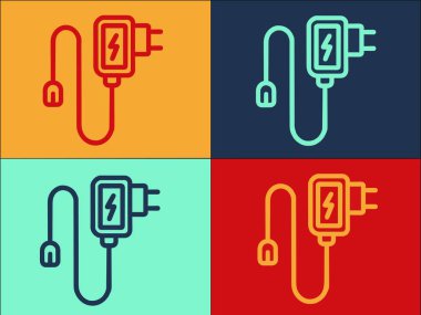 Hızlı Şarj Logo Şablonu, Basit Düz Şarj Simgesi, Enerji, Şarj