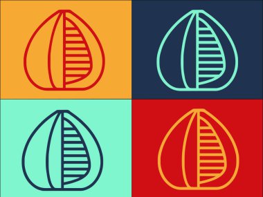 Figs Fruit Logo Şablonu, Basit Düz Meyve Simgesi, Yiyecek, Organik