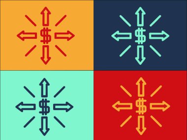 Finans Yönetimi Logo Şablonu, İşletmenin Basit Düz Simgesi, Finans, Yönetim