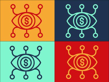 Finansal Planlama Göz Logosu, Finansal, İş ve Başarı Simgesi