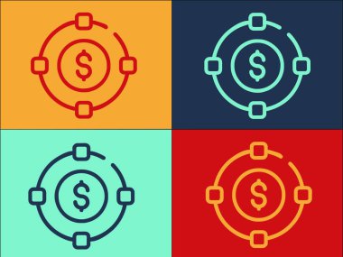 Finansal Planlama Yerçekimi Logosu Şablonu, Finans, Finans, İş Simgesi