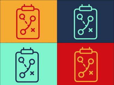 Mali Planlama Taktik Kurulu Logo Şablonu, Basit Düz İş Simgesi, Yönetim Kurulu, Mali Şablon