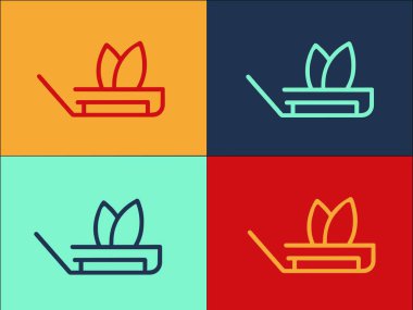 Buzdolabı Logo Şablonu Düzeltiliyor, Basit Düz Servis Simgesi, Aygıt, Buzdolabı