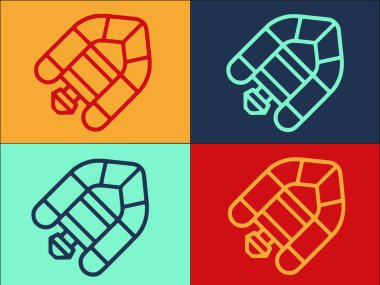 Yüzen Dükkan Logosu Şablonu, Basit Düz Mağaza Simgesi, Satış, Dükkan