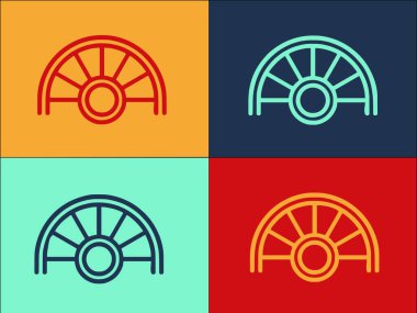 Kat Merdiveni Logo Şablonu, Katın Basit Düz Simgesi, Tasarım, Merdivenler