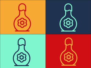 Çiçek Temel Yağ Logosu Şablonu, Aromaterapinin Basit Düz Simgesi, Çiçek, İlaç