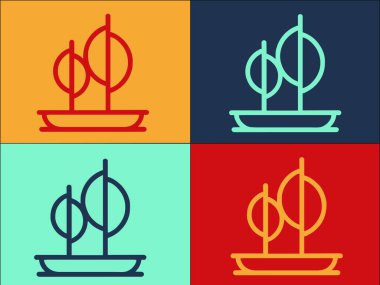 Çiçek Toprağı Ot Şablonu, Basit Düz Toprak Simgesi, Bahçe, Bahçe