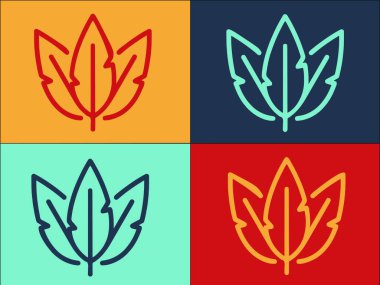 Fly Feathers Logo Şablonu, Basit Düz Sinek Simgesi, tüy, kuş