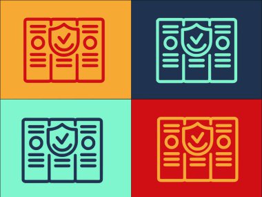 Dizin Güvenilirliği Logo Şablonu, Dizinin Basit Düz Simgesi, Güvenilir, Konsept